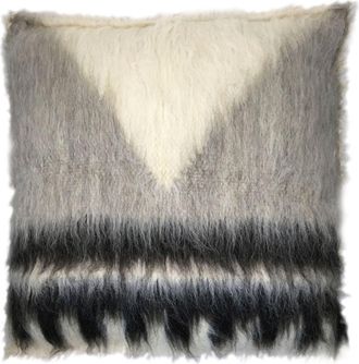 Malagoon Cojín triangular 100% lana 50x50