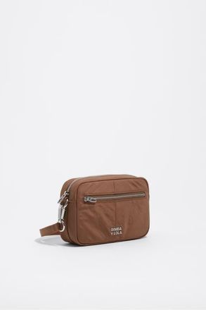 Bimba & Lola Small Nylon Crossbody in Nougat at Nordstrom
