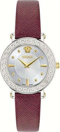 Versace Greca Sphere Watch - Dames - Horloges - Rood - ONE Size - Accessoires