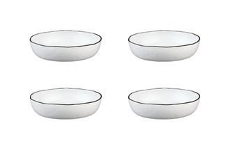 Bj&ouml;rn Borg Plato hondo PURE &Oslash;22,5cm - 4 piezas - Blanco nieve