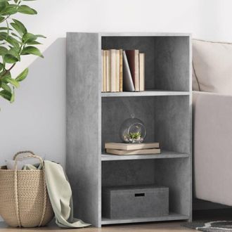 vidaXL Vidaxl - Credenza Grigio Cemento 50x41x93 cm in Legno Multistrato