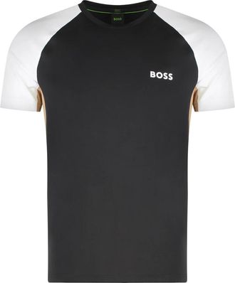 HUGO BOSS Techno Stof T-shirt - Heren - T-shirts - Zwart - XS - Polyester - Tops