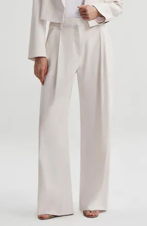 A.L.C. Winston Linen Blend Pants in Buttercream at Nordstrom, Size 00