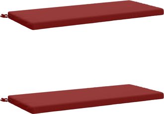 vidaXL Cojines Para Banco De 2 Piezas Soest 2 Uds. 100% Poli&eacute;ster Vidaxl