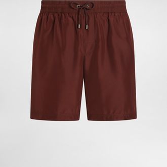 Dolce & Gabbana Boxer Medio - Man Beachwear Burgundy 3