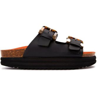 V.Gan V.Gan Vegan Plum Footbed Tortoiseshell Sandalen