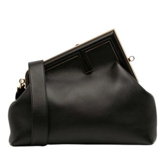 Fendi Pre-owned Clutches, female, Black, Size: ONE SIZE Pre-owned Vintage Shoulder Bag