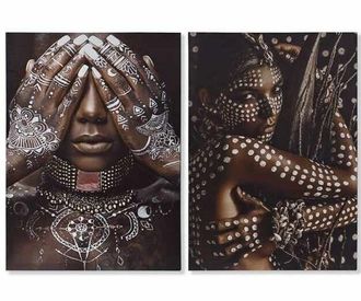 LLR Collection 2-teiliges Leinwandbilder-Set Wild Beauty 100x70 cm