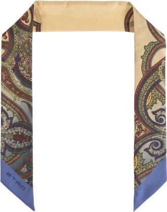 Etro Accessoires, Dames, Veelkleurig, ONE Size, Zijden Sjaal