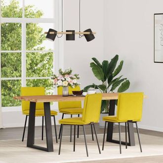 vidaXL Vidaxl - Sillas De Comedor 4 Unidades Terciopelo Amarillo