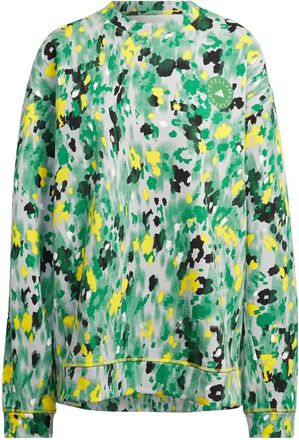 adidas (WMNS) adidas by Stella McCartney Floral Print Sweatshirt Green HG1932