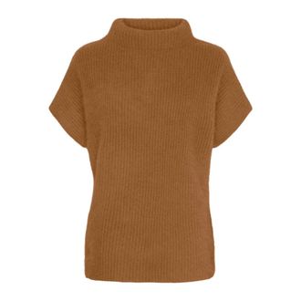 BTF-CPH Maglia a collo alto a maniche corte - - Knitwear - Donna - Marrone - XS