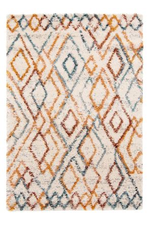 AFK Living Alfombra shaggy gruesa y suave f&aacute;cil de mantener beige 200 x 290 cm