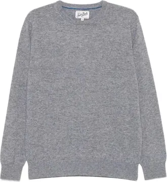 MC2 Saint Barth Regent Sweater - Heren - Ronde hals truien - Grijs - M - Wol - Truien & Vesten