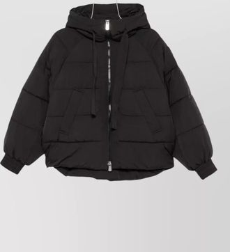 Pinko quilted hooded puffer coat