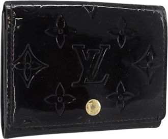 Louis Vuitton Pre-owned Card Case - Dames - Vintage Accessoires - Paars - ONE Size - Leer - Vintage