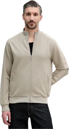 Karl Lagerfeld Zip-through Sweatshirt - Heren - Vesten met rits - Grijs - S - Polyester - Hoodies & sweatvesten