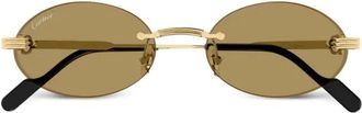 Cartier Sunglasses, unisex, Yellow, Size: 53 MM Ct0615S Sunglasses