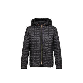 Moncler Moncler Eglantier Hooded Geometric-quilted Short Down Jacket, Women, Black, Size: 00