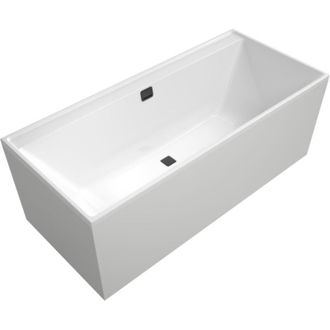 Villeroy & Boch Villeroy&boch - Ba&ntilde;era Recta 170 X 75 Villeroy Et Boch Collaro Blanco Acrilico Rebosadero Negro Mate