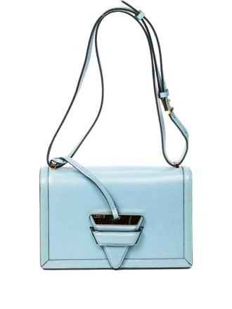 Loewe triangular-detail cross-body bag - Blue