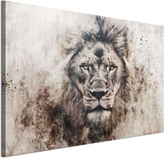 OEM Cuadro Sobre Lienzo Italiano De 90 X 60 Cm - Estilo Modernista - Animales Cuadro Sobre Lienzo Italiano De 120 X 80 Cm - Estilo Modernista - Animales