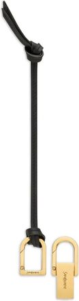 Saint Laurent Kiss Kiss leren sleutelhanger - Zwart