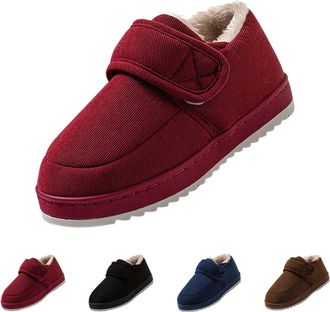 Generic UK 6 Womens Winter Snow Boots for Cold Weather Booties, Slip Resistant Outdoor Shoes with Hook and Loop Closure, Outdoor Comfortable Warm Fur Lined Bo