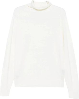 John Smedley Connell Turtleneck - Heren - Coltruien - Wit - M - Wol - Truien & Vesten