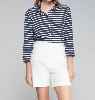 Vilagallo Tia Bermuda Shorts In White