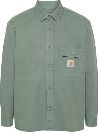 Carhartt Work in Progress Reno shirt jacket - men - Cotton/Cotton - L - Green