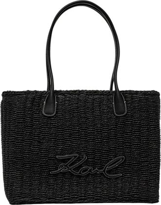 Karl Lagerfeld K/Signature Beach Bag - Dames - Shoppers - Zwart - ONE Size - Tassen