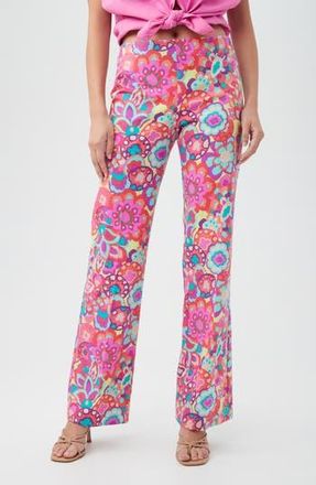 Trina Turk Rudi High Waist Pants in Multi Pink at Nordstrom Rack, Size 8