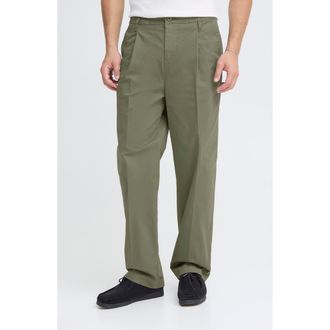 Casual Friday Pleated Chino Pants in Beetle at Nordstrom, Size 30