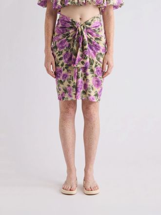 Chlo&eacute; Gonna pareo in seta floreale Chlo&eacute;