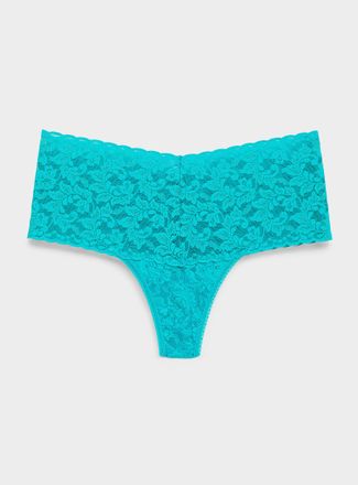 Hanky Panky Womens Stretch lace high-waist thong Nylon
