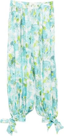 Chlo&eacute; Pliss&eacute; Wijde Broek - Dames - Wijde Broeken - Veelkleurig - S - Broeken