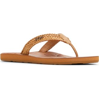 Roxy Lili III Flip Flop in Tan at Nordstrom Rack, Size 10