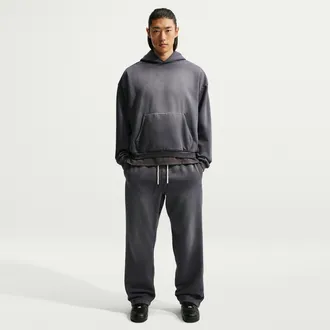 Nike Mens Standard Issue Brushed Heavy Oversized Basketball Pants in Black | IM6341-010