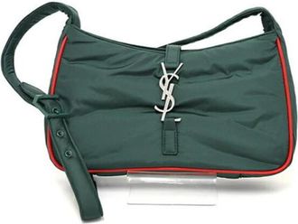 Saint Laurent Tweedehands leren schoudertassen - Dames - Vintage Schoudertas - Groen - ONE Size - Leer - Vintage