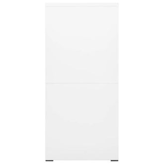 Berkfield Home Modern Filing Cabinet White 46x62x133 cm Steel | Size: 46 x 62 x 133 cm