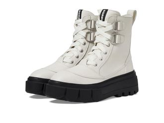Sorel Cariboutm X Boot Lace Waterproof Womens Boots Sea Salt/Black : 10.5 B - Medium, Leather/Textile