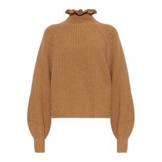 Max Mara Jersey de cuello alto de lana Pontile - Knitwear - Mujer - Marr&oacute;n - XS