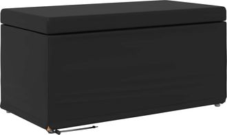 vidaXL Pouf Nero 81 X 41 X 40 Cm Vidaxl