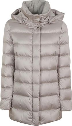 Moorer Delia Down Coat - Dames - Dons jassen - Grijs - S - Polyester - Jassen