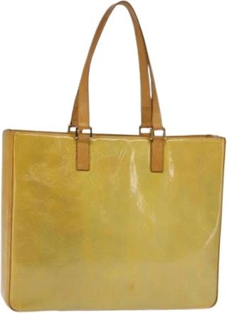 Louis Vuitton Pre-owned Tote Bag - Dames - Vintage Shopper - Geel - ONE Size - Leer - Vintage