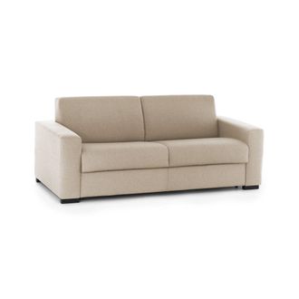 Dmora Sofa Cama Dabagn, Gran Sof&aacute; De 2 Plazas, 100% Made In Italy, Sof&aacute; De Sal&oacute;n Con Apertura Giratoria, En Tela Acolchada, Con Reposabrazos Est&aacute;ndar, Cm 20