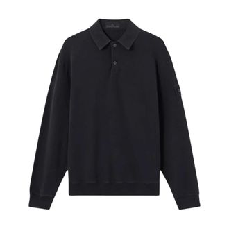 Stone Island Ghost Polo Sweater - Heren - Sweatshirts - Zwart - XL - Katoen - Hoodies & sweatvesten