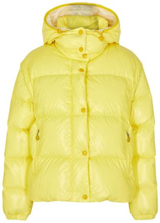 Moncler Mauleon Quilted Shell Jacket - Yellow - 4