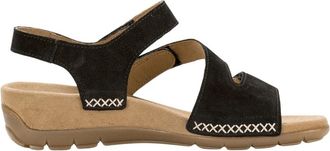 Gabor Sandalen met sleehak - Dames - Sleehakken - Zwart - 36 EU - Leer - Schoenen